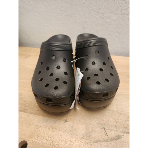Crocs NEW Siren Studded Black Clog Platform Heel Unisex Size M 10 W 12 - Picture 4 of 9